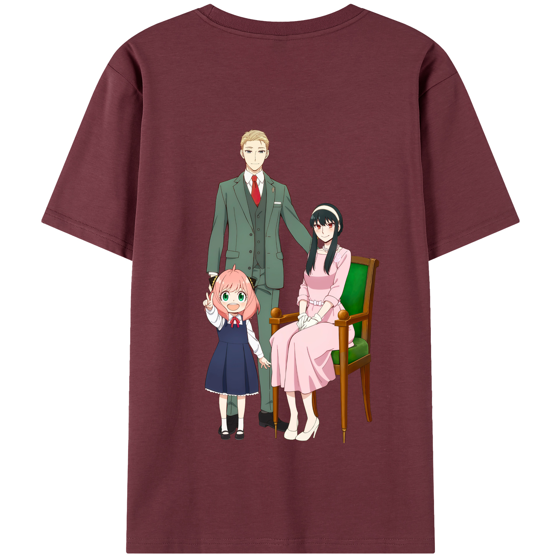（画像用） SPY×FAMILY间谍家家酒 綿100％半袖Tシャツ（背面プリント）